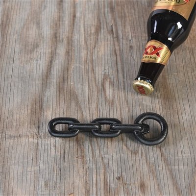 Chain Bottle Opener - Black - Curated Home Decor