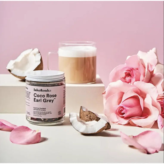 Load image into Gallery viewer, Coco Rose Earl Grey Superfood Tea Blend - Curated Home Decor
