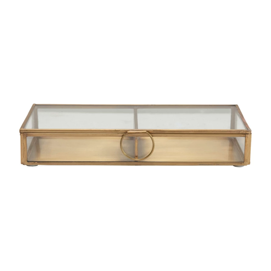 Brass and Glass Display Box - Curated Home Decor