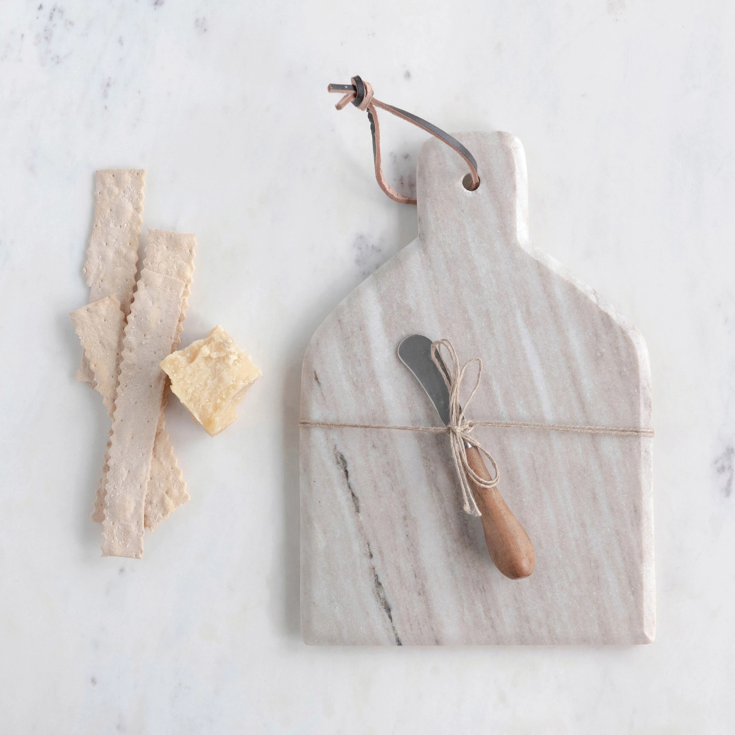 Cheese/Cutting Board with Canape Knife, Set of 2 - Curated Home Decor