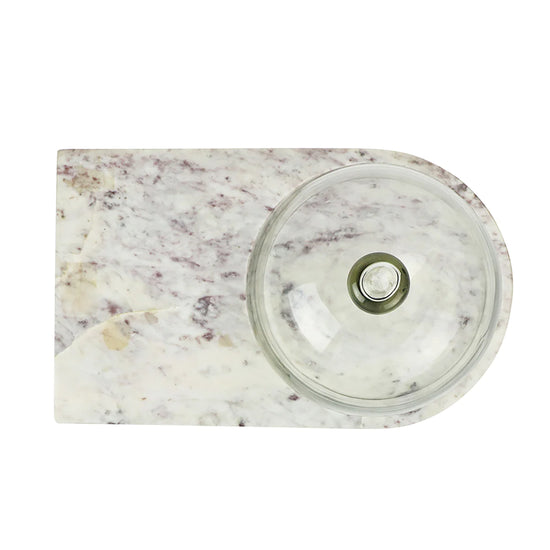 White Marble Cheese Board and Dome - Curated Home Decor