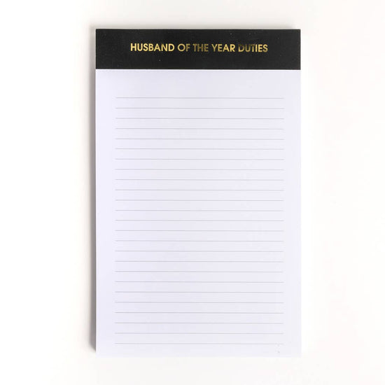 Husband of the Year Duties Notepad - Curated Home Decor