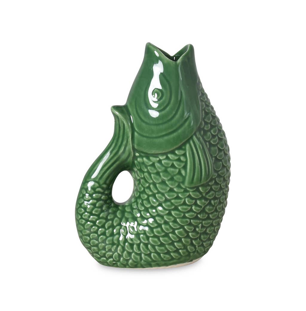 Green Fish Vase