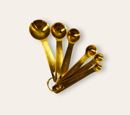 Load image into Gallery viewer, Gold Measuring Spoons - Curated Home Decor
