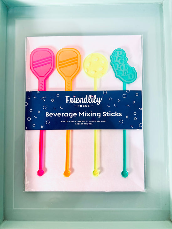 Pickleball Beverage Mixing sticks - Curated Home Decor