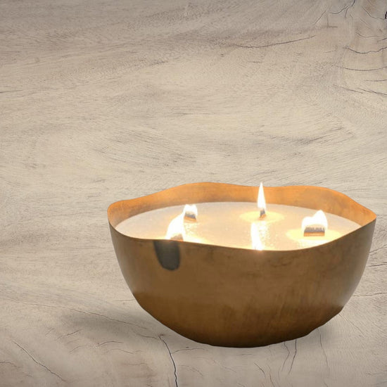 Organic Candle  Bowl Old Copper Small - Curated Home Decor
