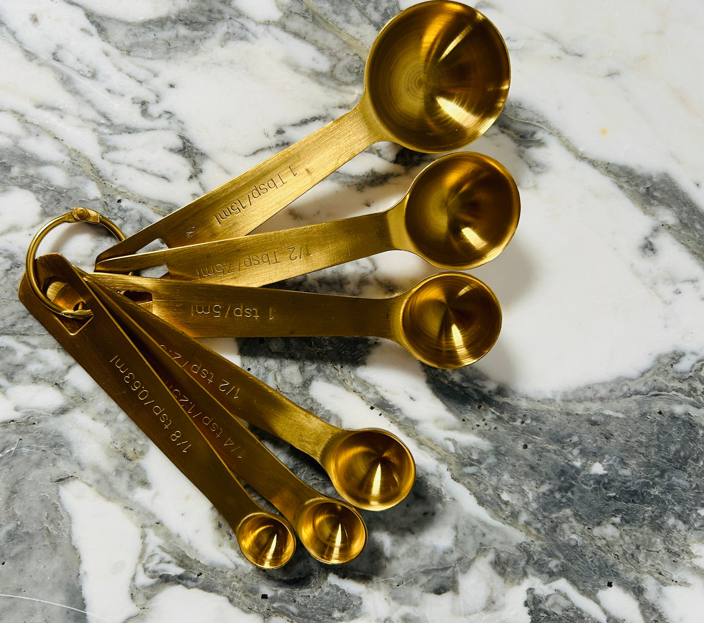 Load image into Gallery viewer, Gold Measuring Spoons - Curated Home Decor
