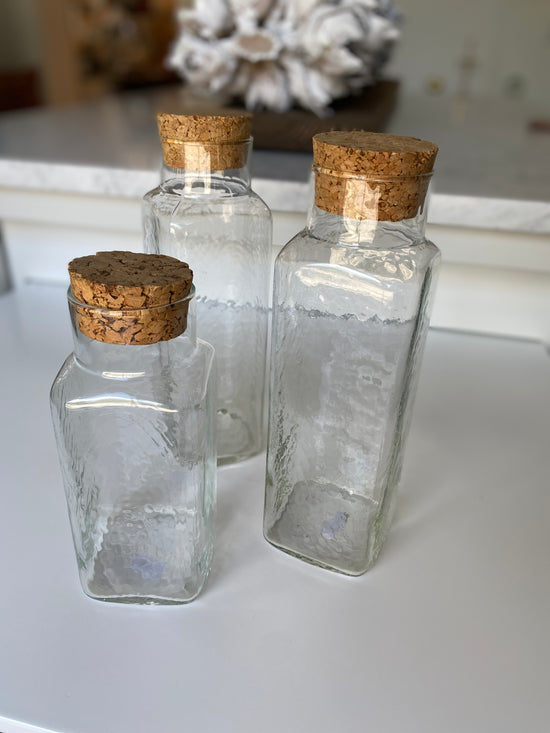 MCM Apothecary Jars with Cork Lids