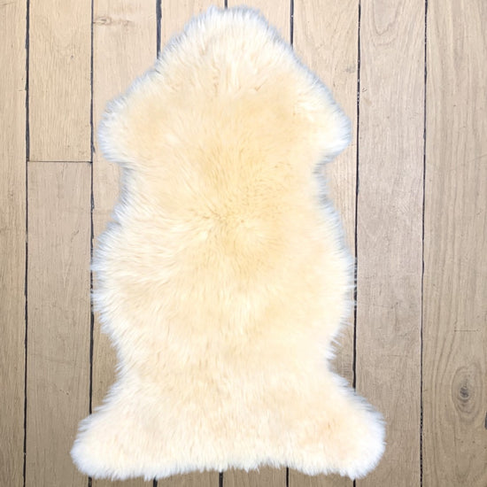 Ivory Sheep Skin Throw - Curated Home Decor
