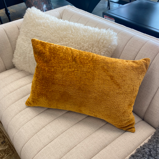 Chenille Caramel Pillow - Curated Home Decor