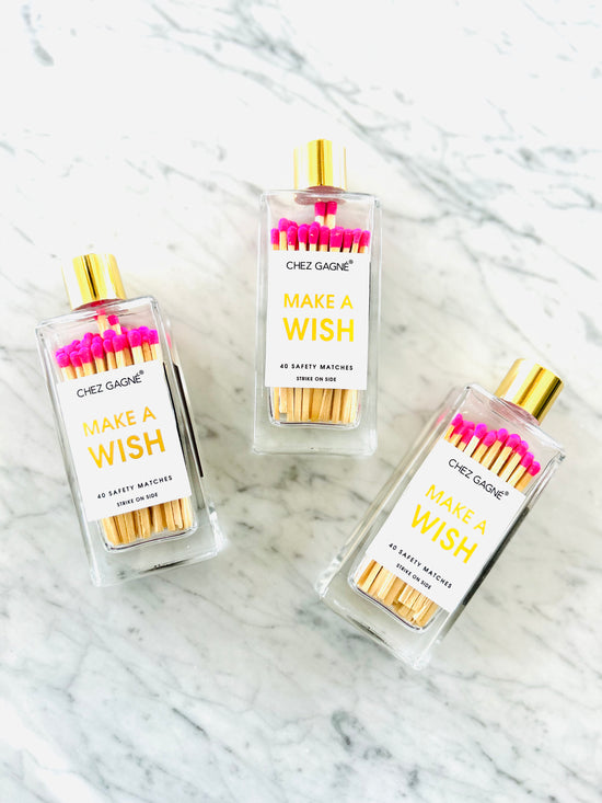 “Make A Wish” Safety Matches - Curated Home Decor