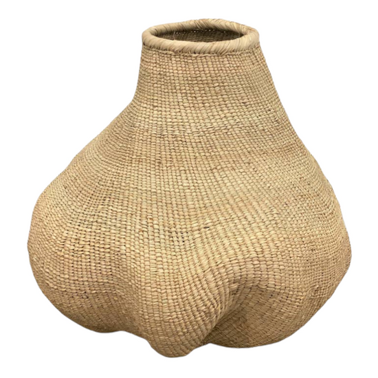 Garlic Gourd woven basket, Zimbabwe - Curated Home Decor