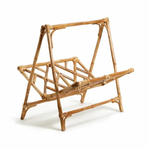 Folding Bamboo Magazine Stand - Curated Home Decor