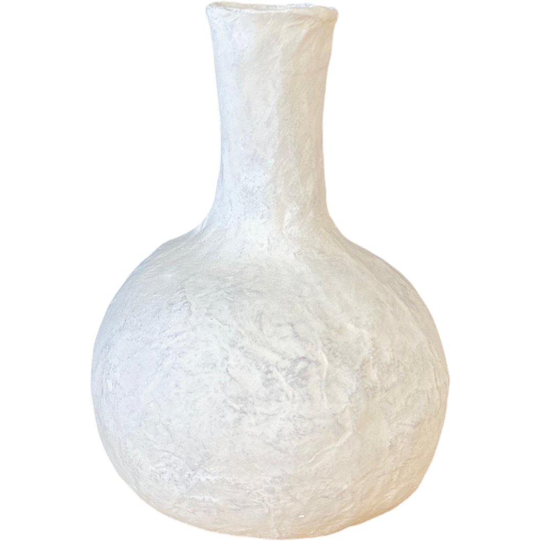Mini Plaster Paper Mache Vase - Curated Home Decor