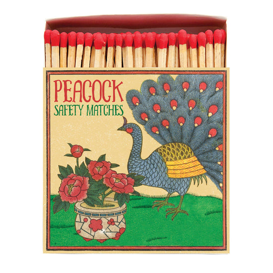 Load image into Gallery viewer, Peacock Matchbox - Curated Home Decor
