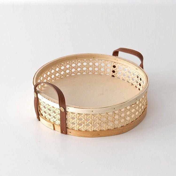 Rattan wicker tray - Curated Home Decor