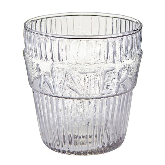 Table Glass- Aqua/Water, Vino/Wine - Curated Home Decor