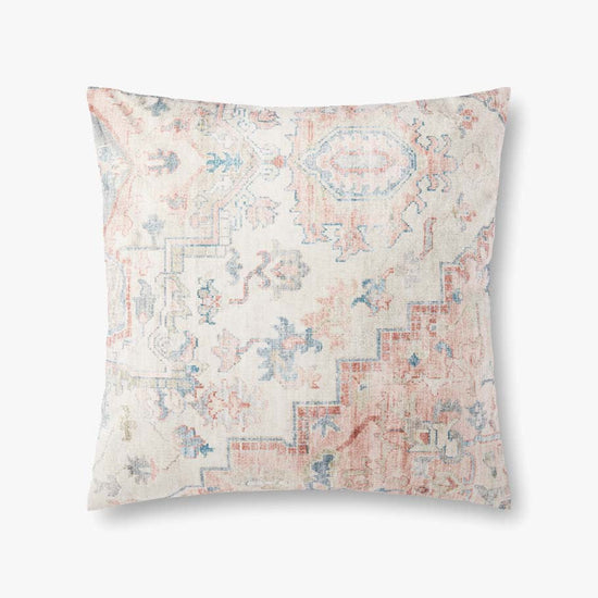 Vintage Style Pink / Multi Color Pillow - Curated Home Decor