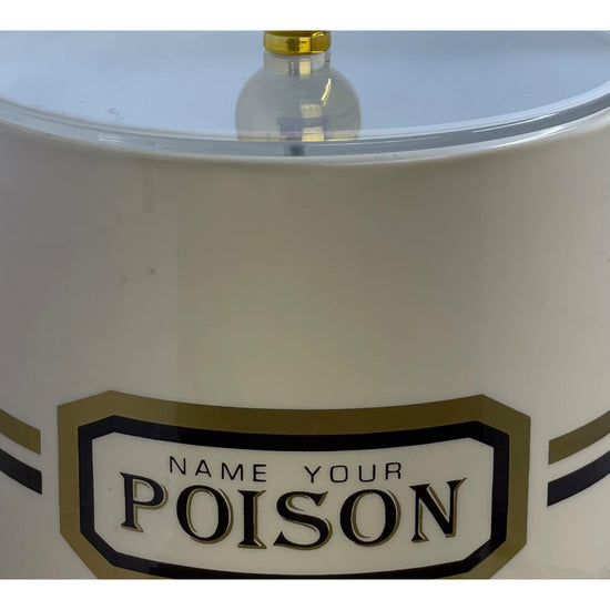 Vintage Name your Poison Ice Bucket - Curated Home Decor