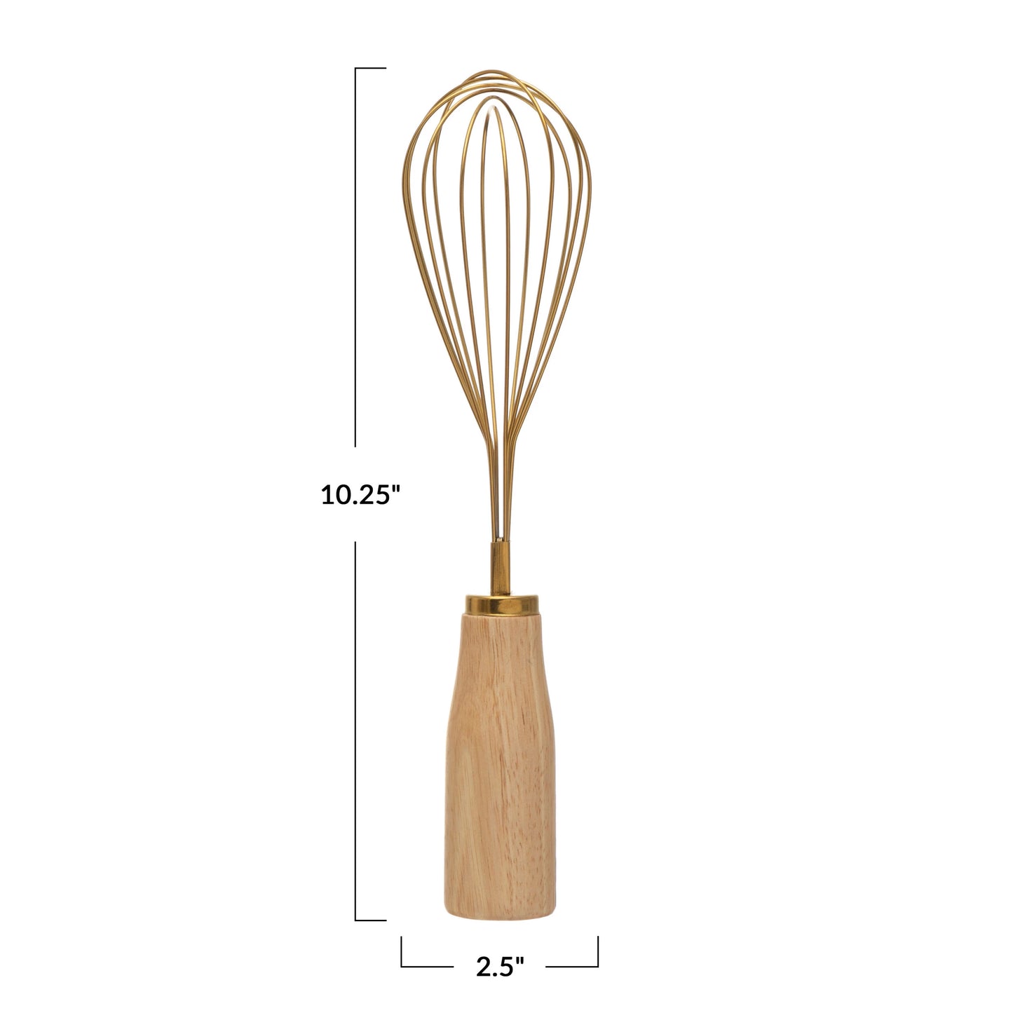 Stainless Steel Whisk with Wood Handle - Curated Home Decor