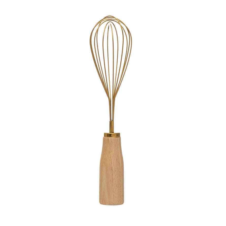 Stainless Steel Whisk with Wood Handle - Curated Home Decor